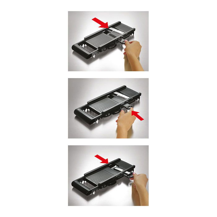 Ibili Mandolina 5 Cortes Acero Inox y Plástico con 5 Cuchillas Intercambiables 30 cm