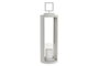 DKD Home Decor Portavela Mediterraneo Gris Claro Metal 17 x 55.5 x 17 cm (4 Unidades)