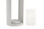 DKD Home Decor Portavela Mediterraneo Gris Claro Metal 17 x 55.5 x 17 cm (4 Unidades)