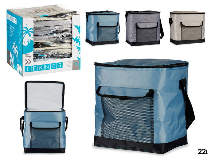 Leknes Nevera Portátil 22L con Bolsillo Exterior, Surtidos Pastel, 32 x 32 x 3 cm (Set de 12) Leknes Nevera Portátil 22L con Bolsillo Exterior, Surtidos Pastel, 32 x 32 x 3 cm (Set de 12)