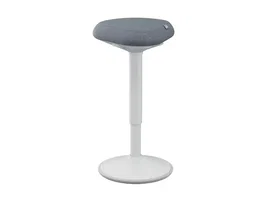 Leitz Ergo Active Comfort Taburete Alto Ajustable Color Gris - Silla de Escritorio Ergonómica