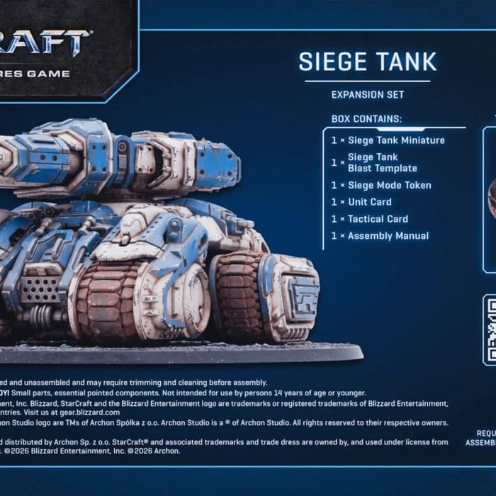 Archon Studio StarCraft TMG Set de Expansión Terran: Siege Tank Archon Studio StarCraft TMG Set de Expansión Terran: Siege Tank