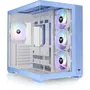 Thermaltake View 380 TG ARGB Caja de Ordenador - Semitorre ATX con Panel Lateral de Cristal Templado - Color Azul Hortensia