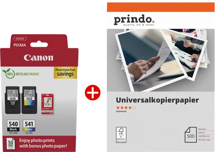 Canon PG-540+CL-541 MCVP Value Pack Negro y Varios Colores