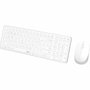 Rapoo 9310M Conjunto de teclado y ratón Inalámbrico Multimodo Ultrafino Blanco
