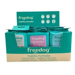 Freedog Expositor de Toallitas 9 Paquetes Surtidos (25ud 18x20cm)