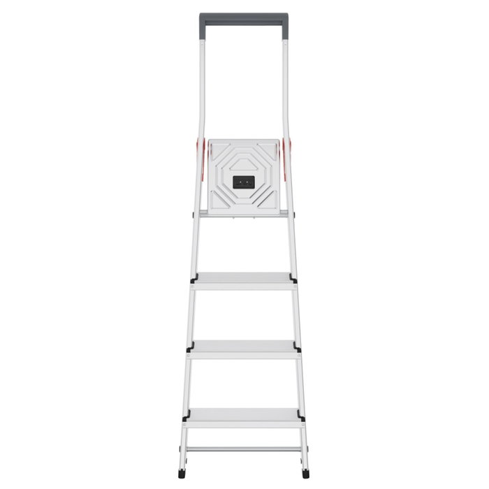 Hailo L51 Escalera de tijera de seguridad de 4 peldaños en aluminio Hailo L51 Escalera de tijera de seguridad de 4 peldaños en aluminio