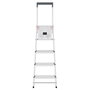 Hailo L51 Escalera de tijera de seguridad de 4 peldaños en aluminio