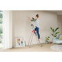 Hailo L51 Escalera de tijera de seguridad de 4 peldaños en aluminio