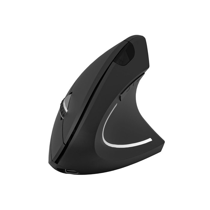 Subblim Glide Vertical Ergo Dual Ratón Inalámbrico Negro