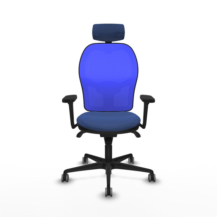 PIQUERAS Y CRESPO Silla de oficina Jorquera Azul con mecanismo Sincro