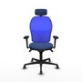 PIQUERAS Y CRESPO Silla de oficina Jorquera Azul con mecanismo Sincro