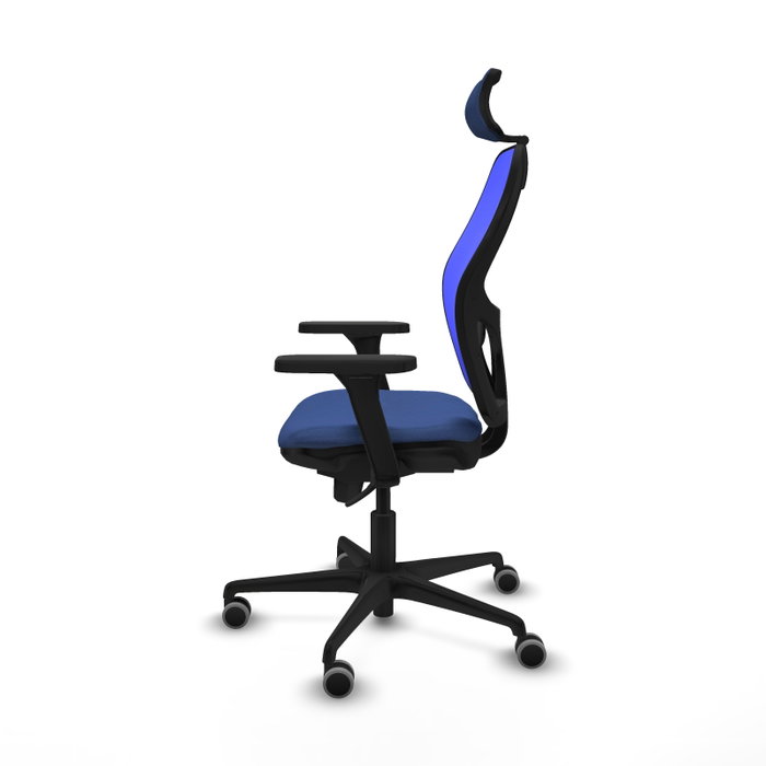 PIQUERAS Y CRESPO Silla de oficina Jorquera Azul con mecanismo Sincro