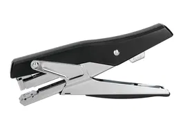 Q-connect Grapadora Tenaza kf14867 Metalizada Negra Tacto Suave Capacidad 25 Hojas Usa Grapas 24/6 y 26/6