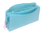 Safta Estuche Portatodo Triple Cremallera Colección Benetton Basic - Dimensiones 120x220x30 mm