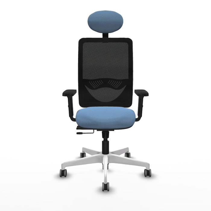 PIQUERAS Y CRESPO Silla de oficina Zulema con mecanismo Sincro/Traslack Azul cielo y Negro PIQUERAS Y CRESPO Silla de oficina Zulema con mecanismo Sincro/Traslack Azul cielo y Negro