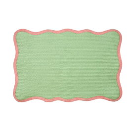 Quid Mantel Individual Polipropileno Verde/Coral Cherry