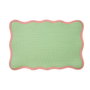 Quid Mantel Individual Polipropileno Verde/Coral Cherry