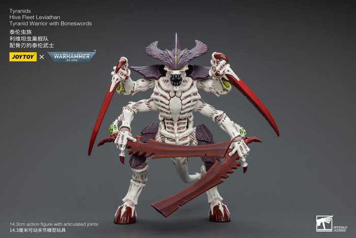 Warhammer 40k Figura 1/18 Tyranids Hive Fleet Leviathan Tyranid Warrior with Boneswords 12 cm Warhammer 40k Figura 1/18 Tyranids Hive Fleet Leviathan Tyranid Warrior with Boneswords 12 cm