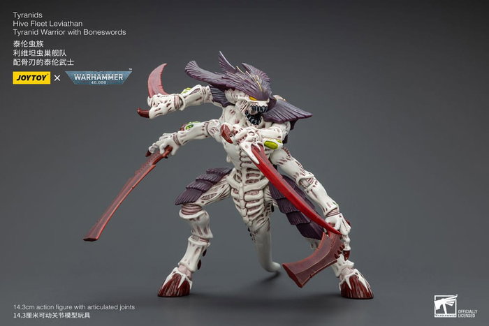 Warhammer 40k Figura 1/18 Tyranids Hive Fleet Leviathan Tyranid Warrior with Boneswords 12 cm Warhammer 40k Figura 1/18 Tyranids Hive Fleet Leviathan Tyranid Warrior with Boneswords 12 cm