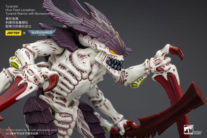 Warhammer 40k Figura 1/18 Tyranids Hive Fleet Leviathan Tyranid Warrior with Boneswords 12 cm Warhammer 40k Figura 1/18 Tyranids Hive Fleet Leviathan Tyranid Warrior with Boneswords 12 cm