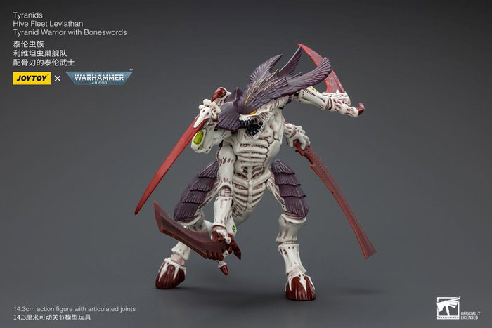 Warhammer 40k Figura 1/18 Tyranids Hive Fleet Leviathan Tyranid Warrior with Boneswords 12 cm Warhammer 40k Figura 1/18 Tyranids Hive Fleet Leviathan Tyranid Warrior with Boneswords 12 cm