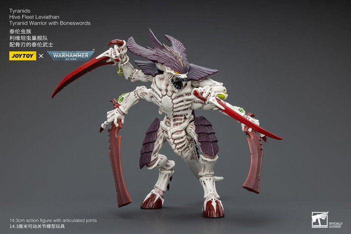 Warhammer 40k Figura 1/18 Tyranids Hive Fleet Leviathan Tyranid Warrior with Boneswords 12 cm Warhammer 40k Figura 1/18 Tyranids Hive Fleet Leviathan Tyranid Warrior with Boneswords 12 cm