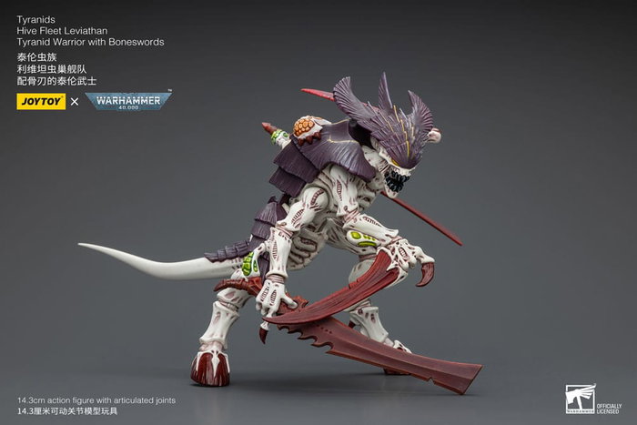Warhammer 40k Figura 1/18 Tyranids Hive Fleet Leviathan Tyranid Warrior with Boneswords 12 cm Warhammer 40k Figura 1/18 Tyranids Hive Fleet Leviathan Tyranid Warrior with Boneswords 12 cm