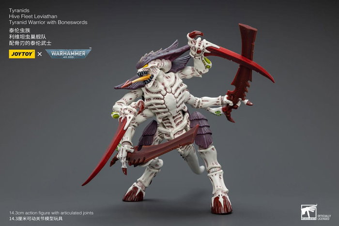 Warhammer 40k Figura 1/18 Tyranids Hive Fleet Leviathan Tyranid Warrior with Boneswords 12 cm Warhammer 40k Figura 1/18 Tyranids Hive Fleet Leviathan Tyranid Warrior with Boneswords 12 cm