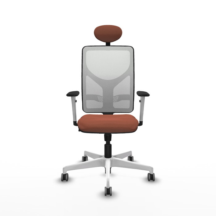 PIQUERAS Y CRESPO Silla de oficina Motilla con mecanismo Sincro, Marrón y Blanco PIQUERAS Y CRESPO Silla de oficina Motilla con mecanismo Sincro, Marrón y Blanco