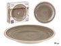 Vessia Plato Postre Gres Gris 19x19 cm (Set de 36)