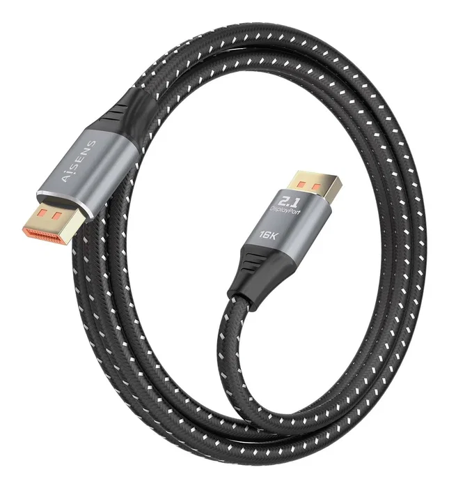 Aisens Cable DisplayPort V2.1 16K 80Gbps 1.5m Negro