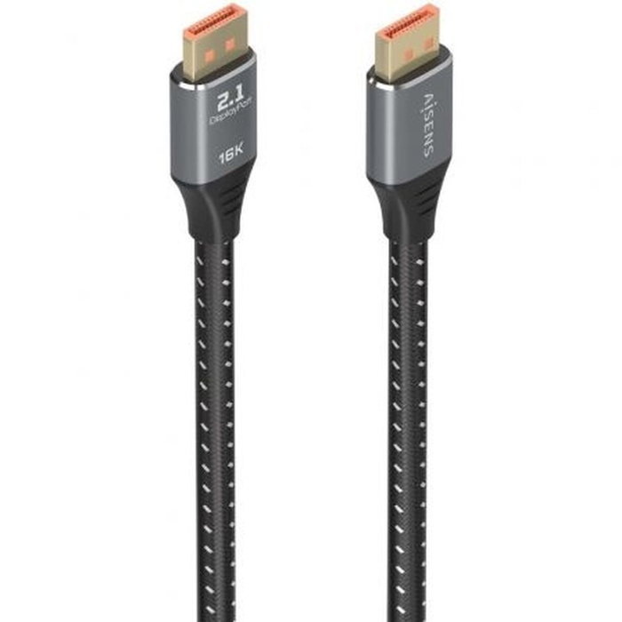 Aisens Cable DisplayPort 2.1 16K 80Gbps 1.5m Negro