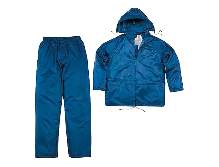 Deltaplus Conjunto de lluvia 400 Poliéster/PVC Azul Marino Talla L EN343:31X EN ISO 13688 Deltaplus Conjunto de lluvia 400 Poliéster/PVC Azul Marino Talla L EN343:31X EN ISO 13688