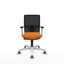PIQUERAS Y CRESPO Silla de oficina Yunquera Naranja y Negro