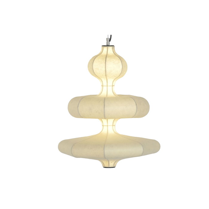DKD Home Decor Lámpara de Techo de Papel y Acero Blanco Roto LED DKD Home Decor Lámpara de Techo de Papel y Acero Blanco Roto LED