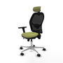 PIQUERAS Y CRESPO Silla de oficina Jorquera con mecanismo Sincro/Traslack Verde oliva