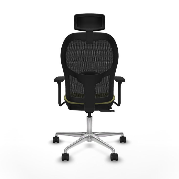 PIQUERAS Y CRESPO Silla de oficina Jorquera con mecanismo Sincro/Traslack Verde oliva