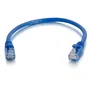 C2G Cable de Red Patch Cat6 UTP 1m Azul, Conector RJ45 Macho a RJ45 Macho, 550 MHz, 24 AWG, 83386