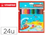 Stabilo AquaColor Estuche de 24 Lápices de Colores Acuarelables Surtidos