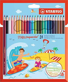 Stabilo Lápices De Colores Acuarelables Aquacolor C-Surtidos Estuche 24 Ud