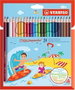 Stabilo AquaColor Estuche de 24 Lápices de Colores Acuarelables Surtidos