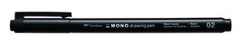 Rotulador Calibrado Tombow Mono Drawing Pen Punta Fina 02 (0,30 Mm) Negro (Set de 4)