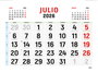 Ingraf Calendario 2026 Pared Horizontal Doble Cara Castellano 333427 42x30 cm