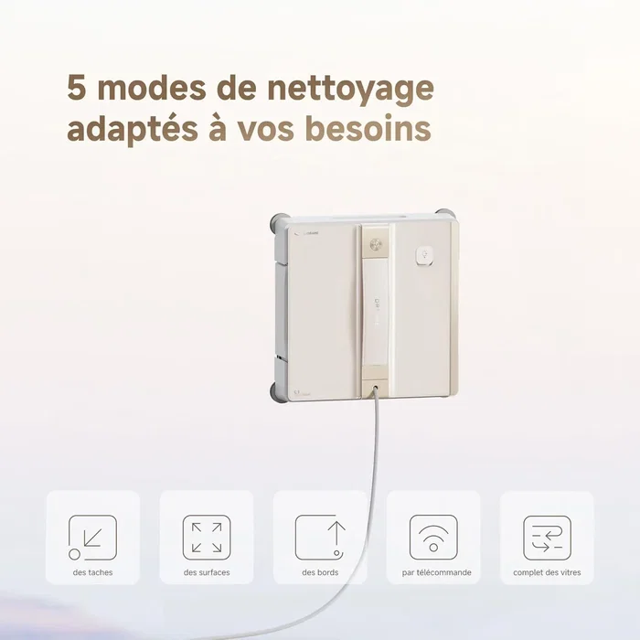 Dreame Robot Limpiacristales C1 AABHR59022 Protección y Seguridad Fiables Tecnología CornerClean Limpieza en Húmedo a Fondo Dreame Robot Limpiacristales C1 AABHR59022 Protección y Seguridad Fiables Tecnología CornerClean Limpieza en Húmedo a Fondo