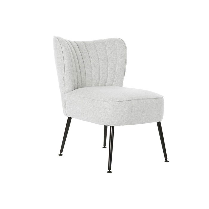 DKD Home Decor Sillón Scandi Beige Negro 64 x 72.5 x 55 cm DKD Home Decor Sillón Scandi Beige Negro 64 x 72.5 x 55 cm