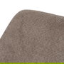Silla Taupe Giratoria Tejido-Metal 59,50 X 62 X 83,50 cm (Set de 2)