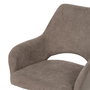 Silla Taupe Giratoria Tejido-Metal 59,50 X 62 X 83,50 cm (Set de 2)