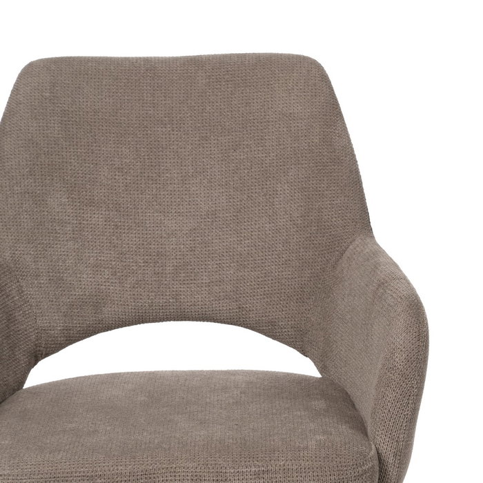 Silla Taupe Giratoria Tejido-Metal 59,50 X 62 X 83,50 cm (Set de 2) Silla Taupe Giratoria Tejido-Metal 59,50 X 62 X 83,50 cm (Set de 2)