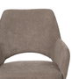 Silla Taupe Giratoria Tejido-Metal 59,50 X 62 X 83,50 cm (Set de 2)